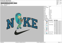 Nike Blueberry Embroidery File 6 sizes