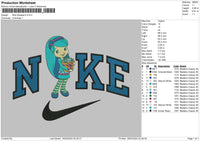 Nike Blueberry Embroidery File 6 sizes