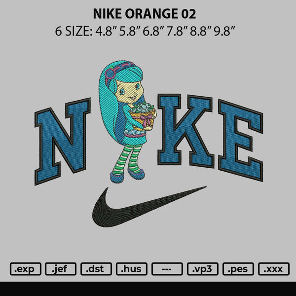 Nike Blueberry Embroidery File 6 sizes