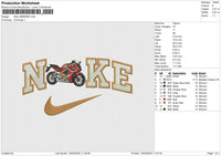 Nike CBR650R Embroidery File 6 size