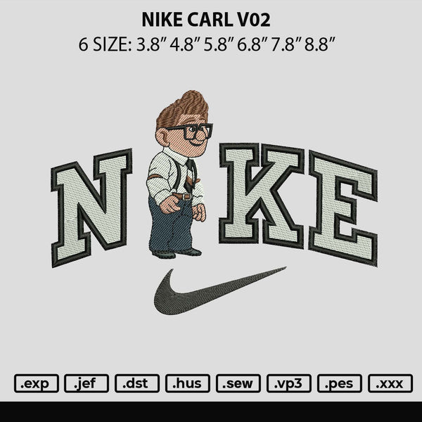 Nike Carl V02 Embroidery File 6 sizes