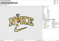 Nike Caroline v4 Embroidery File 6 size