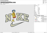 Nike Coraline Jones Embroidery File 6 size