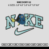 Nike Dory V2 Embroidery File 6 sizes