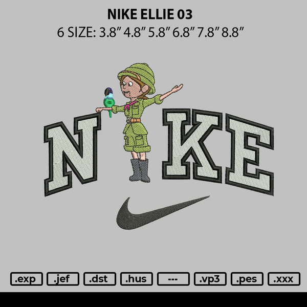 Nike Ellie 03 Embroidery File 6 sizes