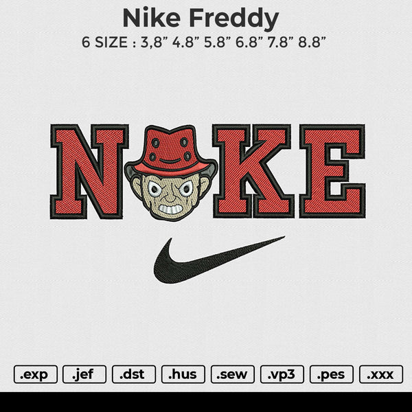 Nike Freddy Embroidery File 6 size