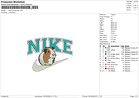 Nike guinea Embroidery File 6 sizes