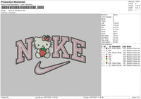 Nike Hk Strawberry 02 Embroidery File 6 sizes