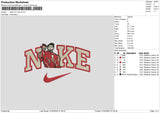 Nike Iron 0104 Embroidery File 6 sizes