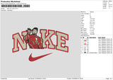 Nike Iron 0104 Embroidery File 6 sizes