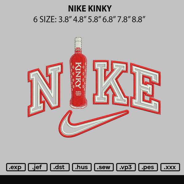 Nike Kinky Embroidery File 6 sizes