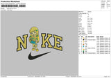 Nike Lemon Embroidery File 6 sizes