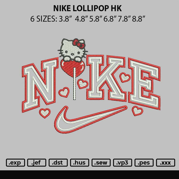 Nike Lollipop Hk Embroidery File 6 sizes
