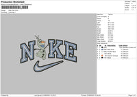 Nike Olaf 0108 Embroidery File 6 size