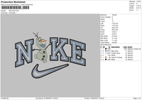 Nike Olaf 0108 Embroidery File 6 size