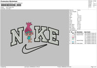 Nike Poppy Embroidery File 6 sizes