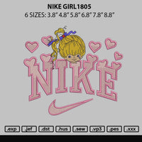 Nike Girl1805 Embroidery File 6 sizes