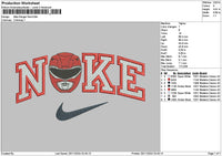 Nike Rangerred Embroidery File 6 sizes