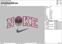 Nike Rangerpink Embroidery File 6 sizes