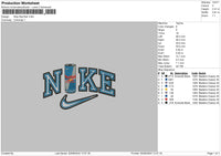 Nike red bull 0208 Embroidery File 6 size