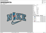 Nike red bull 0208 Embroidery File 6 size