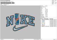 Nike red bull 0208 Embroidery File 6 size