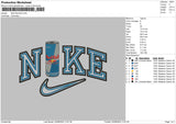 Nike red bull 0208 Embroidery File 6 size