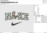 Nike Rick and Morty gym Embroidery File 6 size