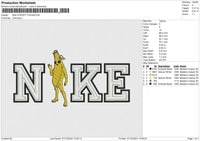 Nike STRIGHT Fortnite Embroidery File 6 sizes