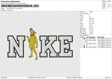 Nike STRIGHT Fortnite Embroidery File 6 sizes