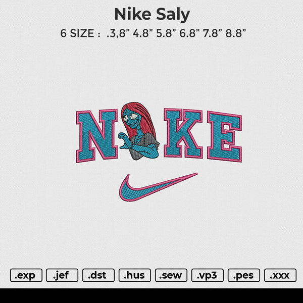 Nike Saly Embroidery File 6 size