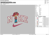 Nike Strawberry V2 Embroidery File 6 sizes