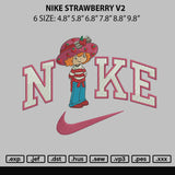 Nike Strawberry V2 Embroidery File 6 sizes