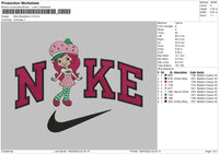 Nike Strawberry V3 Embroidery File 6 sizes