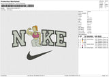 Nike Summer smith Embroidery File 6 size