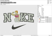 Nike Summer smith Embroidery File 6 size