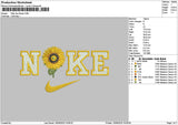 Nike Sun Flower 01 Embroidery File 6 sizes