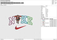 Nike Texas Tech Red Raiders Embroidery File 6 size