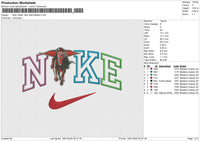 Nike Texas Tech Red Raiders Embroidery File 6 size