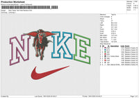 Nike Texas Tech Red Raiders Embroidery File 6 size