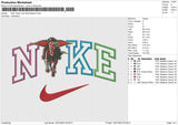 Nike Texas Tech Red Raiders Embroidery File 6 size