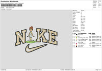 Nike vilma Embroidery File 6 sizes