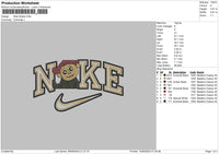 Nike Wybie Embroidery File 6 sizes