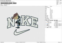 Nike Wybie v4 Embroidery File 6 size