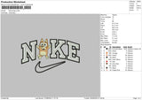 Nike Dog 05 Embroidery File 6 sizes