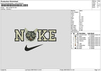 Nike Cat 0907 Embroidery File 6 sizes
