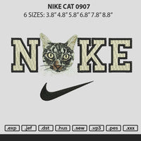 Nike Cat 0907 Embroidery File 6 sizes