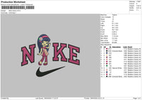 Nike Cherry Embroidery File 6 Sizes