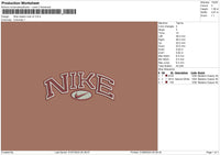 nike classic oval v2 Embroidery File 6 size