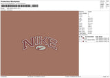 nike classic oval v2 Embroidery File 6 size